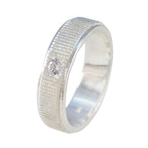 Kristine Romantic White Solitaire Band